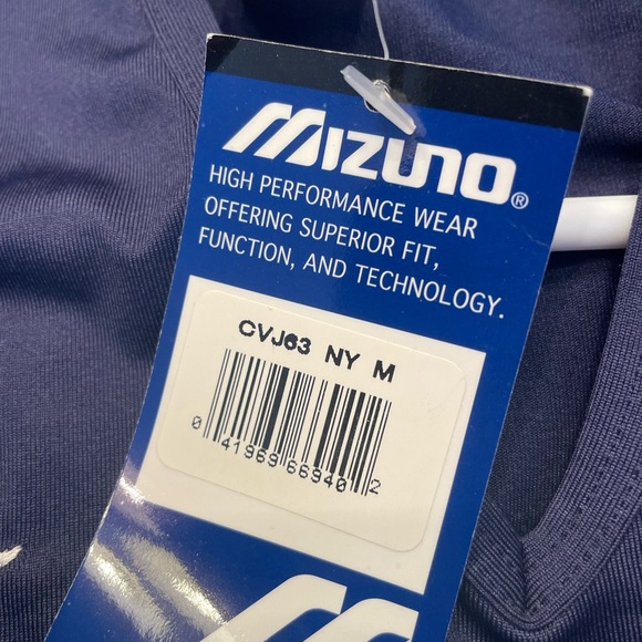 Mizuno Drylite Women’s Vneck Volleyball Athletic Shirt size Medium. Navy - Picture 3 of 6